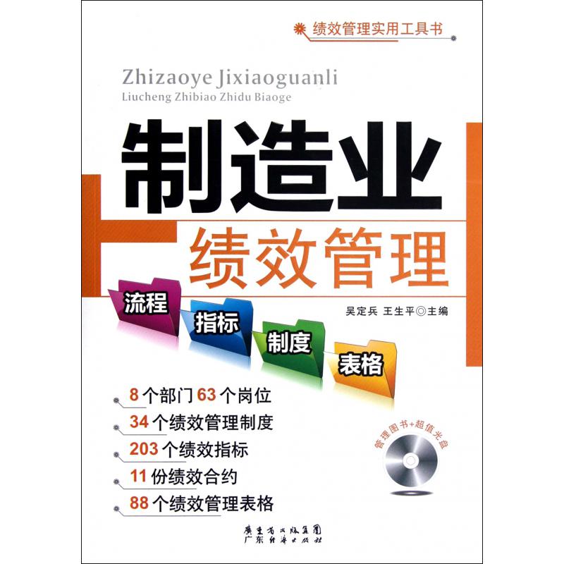 制造业绩效管理流程指标制度表格(附光盘)/绩效管理实用工具书