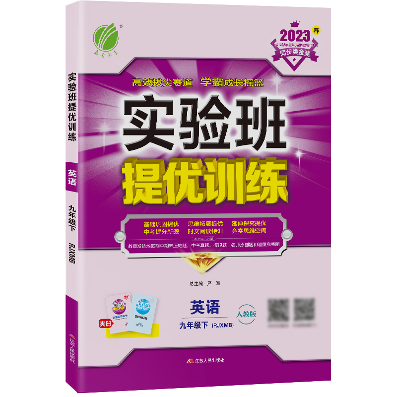 实验班提优训练 九年级英语(下) 新目标 2023年春新版