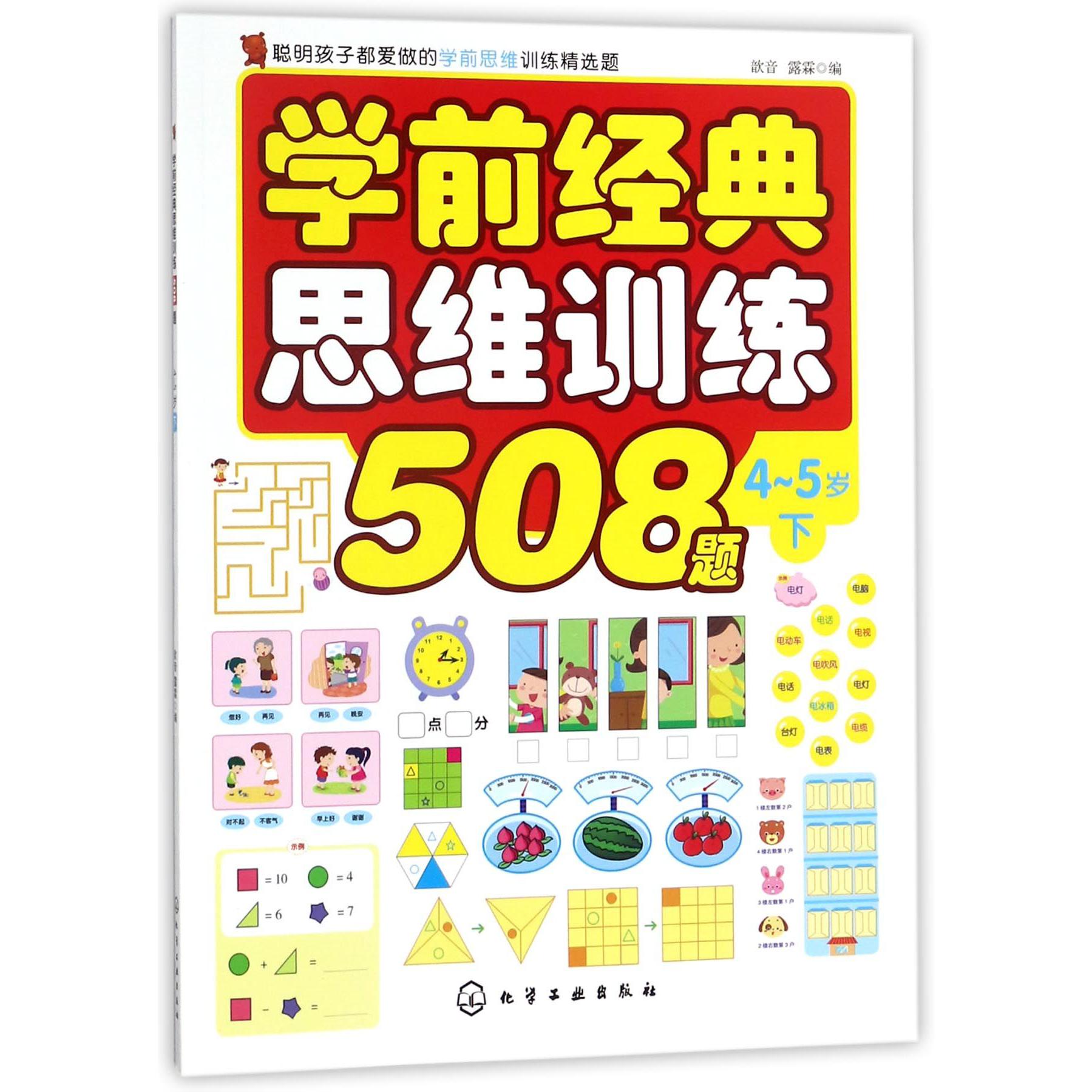 学前经典思维训练508题(4-5岁下)