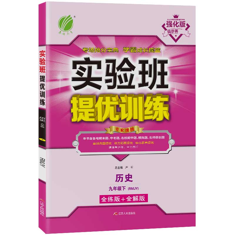 实验班提优训练 九年级下册 初中历史 人教版 2021年春新版