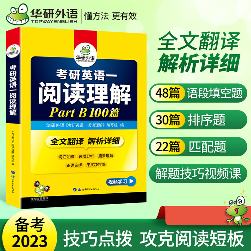 考研英语一阅读理解Part B 100篇2023