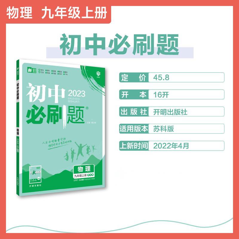 2022秋季初中必刷题 物理九年级上册 SK