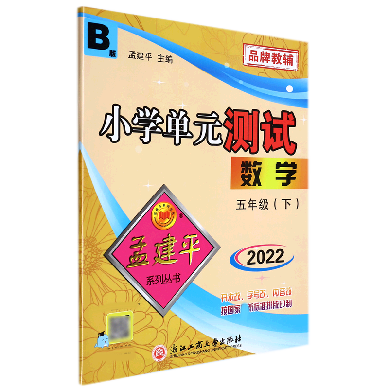 22版小学单元测试5下数学B