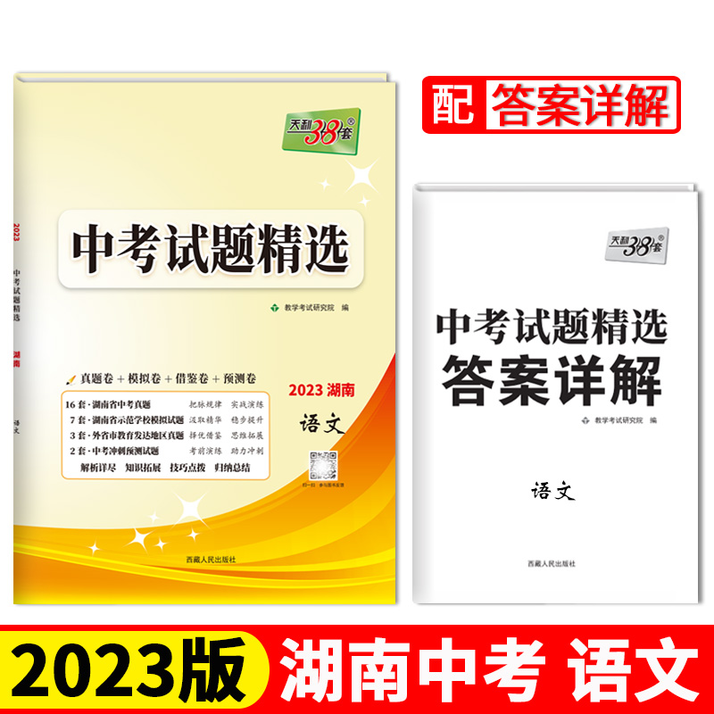 天利38套 2023 语文 湖南中考试题精选