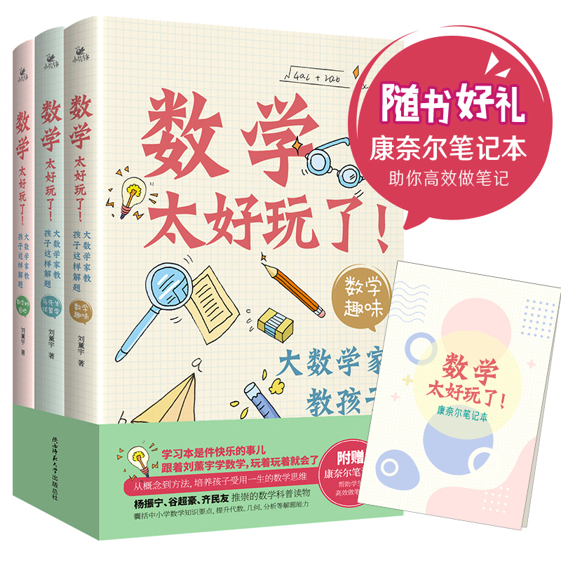数学太好玩了!:大数学家教孩子这样解题(全三册)