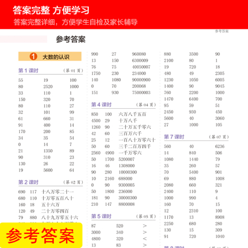 20秋木头马口算小状元4年级上RJ