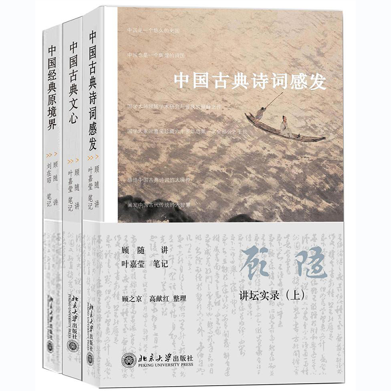中国古典诗词感发&中国古典文心&中国经典原境界 共3册