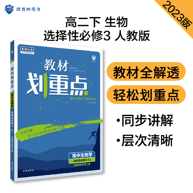 2023春教材划重点 高中生物学 选择性必修3 生物技术与工程 RJ