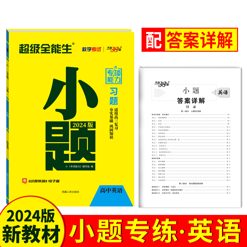 2024小题 英语 专项能力 超级全能生 天利38套
