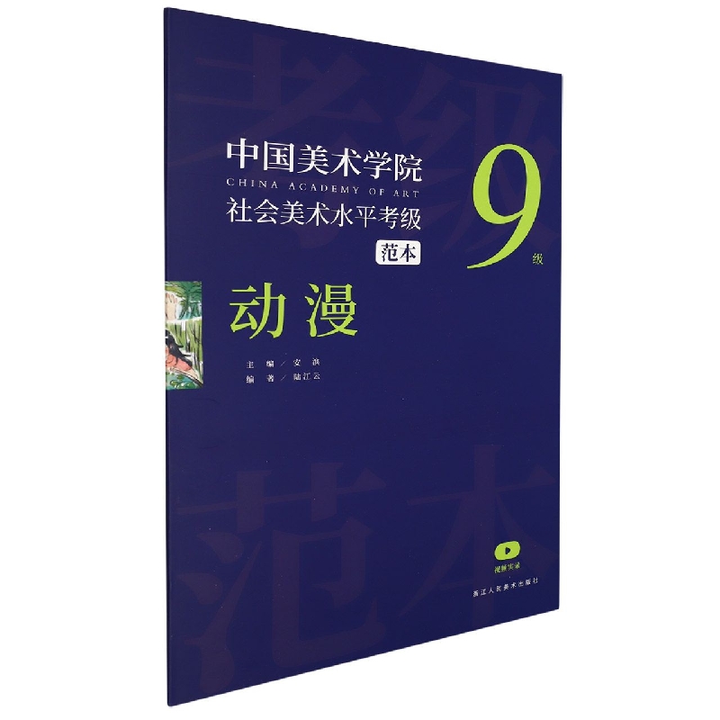 中国美术学院社会美术水平考级范本(动漫9级)