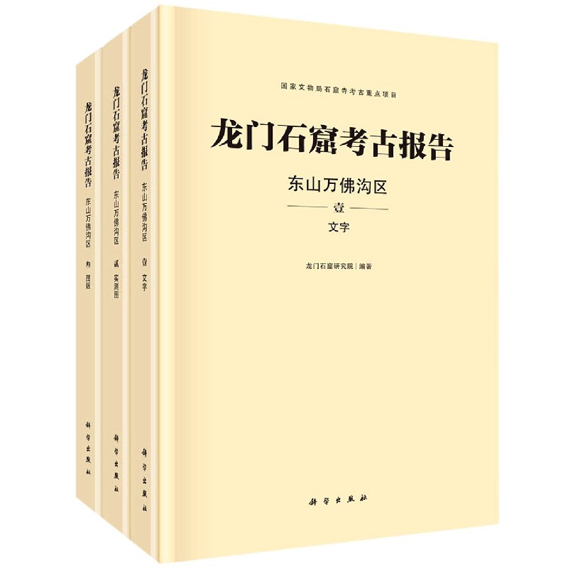 龙门石窟考古报告(东山万佛沟区共3册)(精)