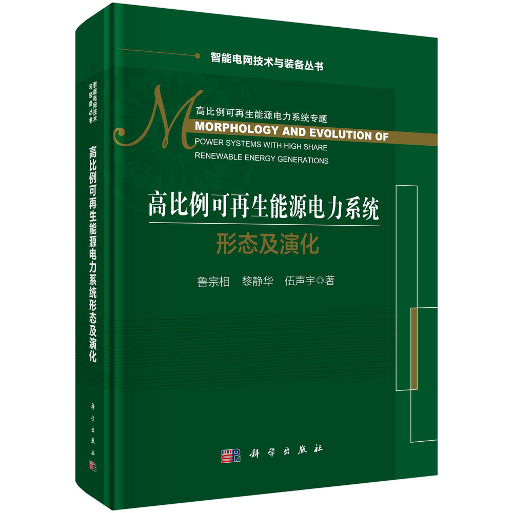 高比例可再生能源电力系统形态及演化/智能电网技术与装备丛书