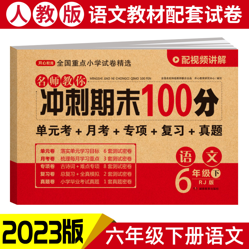 23春·名师教你冲刺期末100分·语文6年级·下册（RJ版）