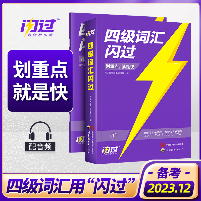 四级词汇闪过 2023版...