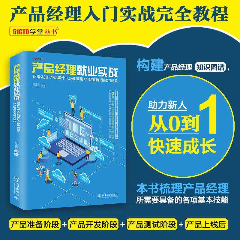 产品经理就业实战：职责认知+产品设计+UML模型+产品文档+测试与验收...