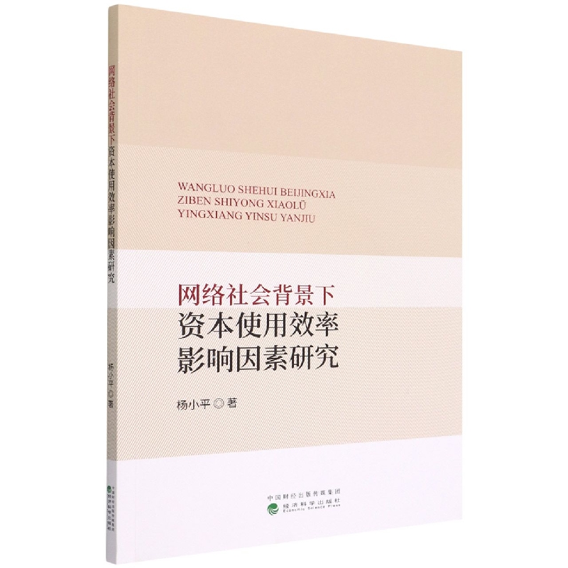 网络社会背景下资本使用效率影响因素研究