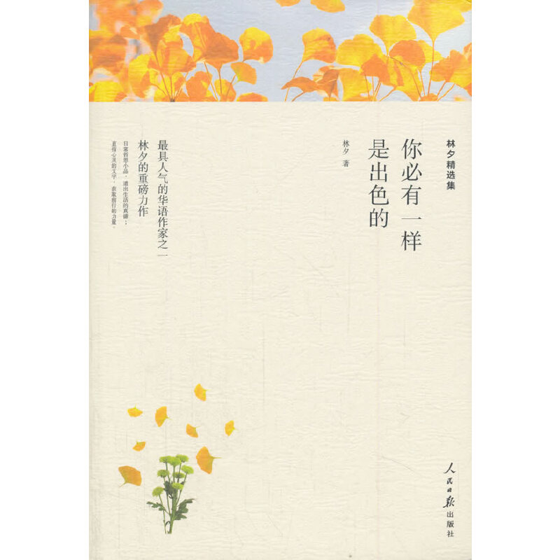 林夕精选集-你必有一样是出色的（人民日报平装）