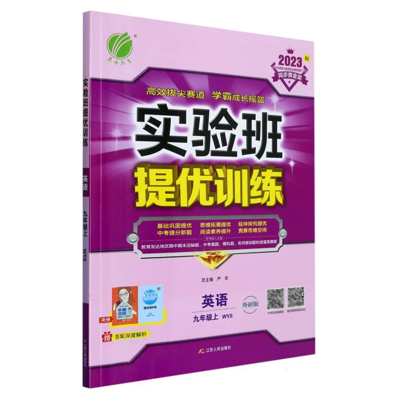 实验班提优训练 九年级英语（上） 外研社新标准