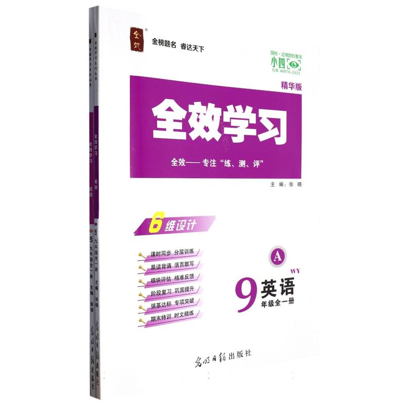 英语（9年级全1册WY精华版共2册）/全效学习