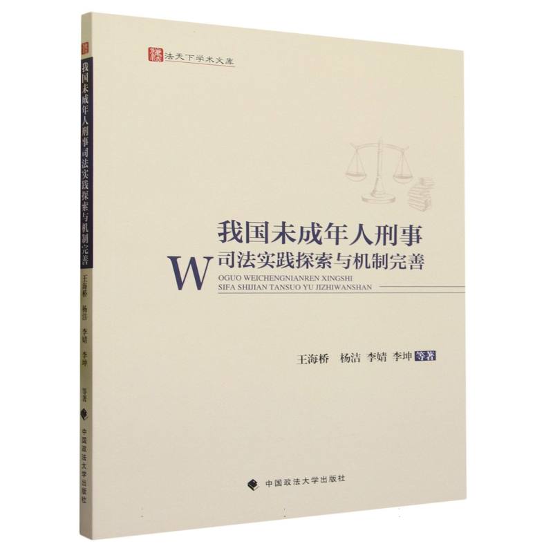 我国未成年人刑事司法实践探索与机制完善/法天下学术文库