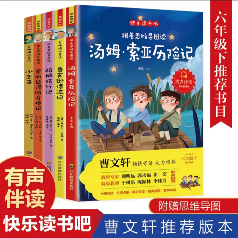 快乐读书吧 六年级下（小王子 鲁宾逊 爱丽丝 汤姆索亚 骑鹅旅行记）