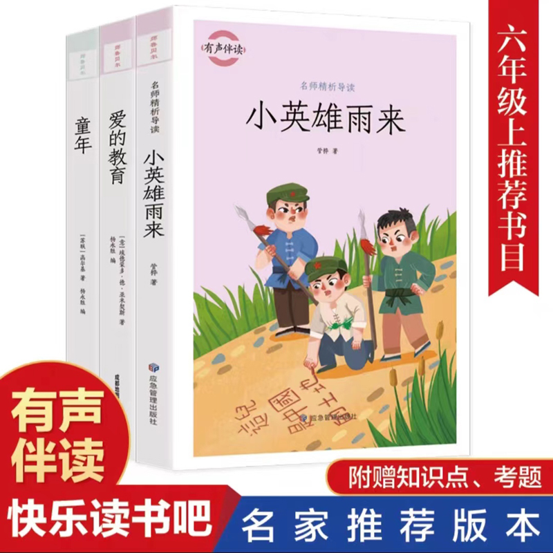 快乐读书吧  六年级上（小英雄雨来、爱的教育、童年河）