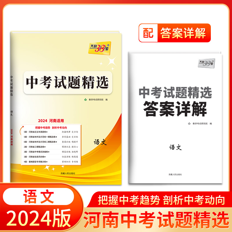 2024 语文 河南中考试题精选 天利38套