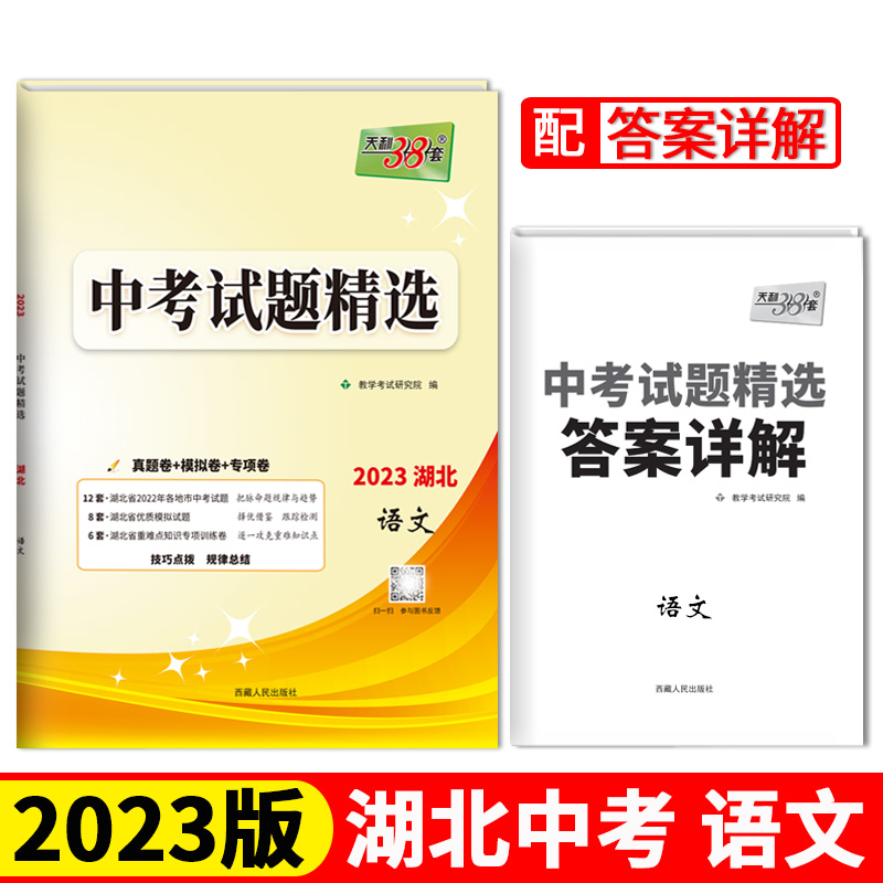 2023湖北中考 语文 中考试题精选 天利38套