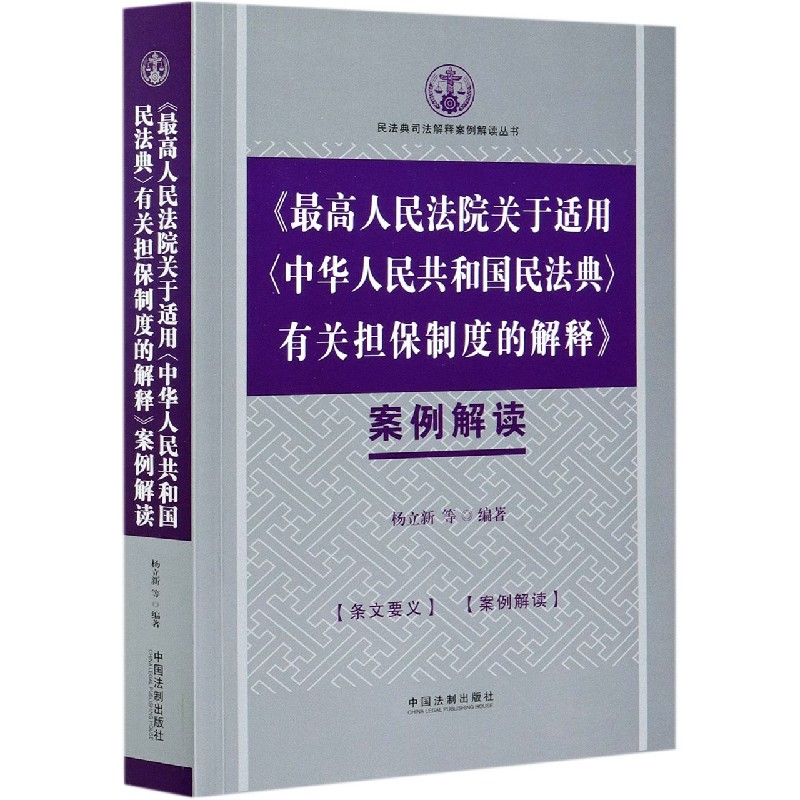 最高人民法院关于适用中华人民共和国民法典有关担保制度的解释案例解读/民法典司法解 