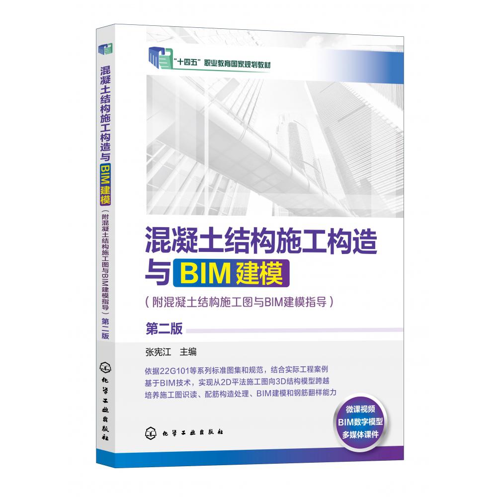 混凝土结构施工构造与BIM建模(附混凝土结构施工图与BIM建模指导)(张宪江 )第二版