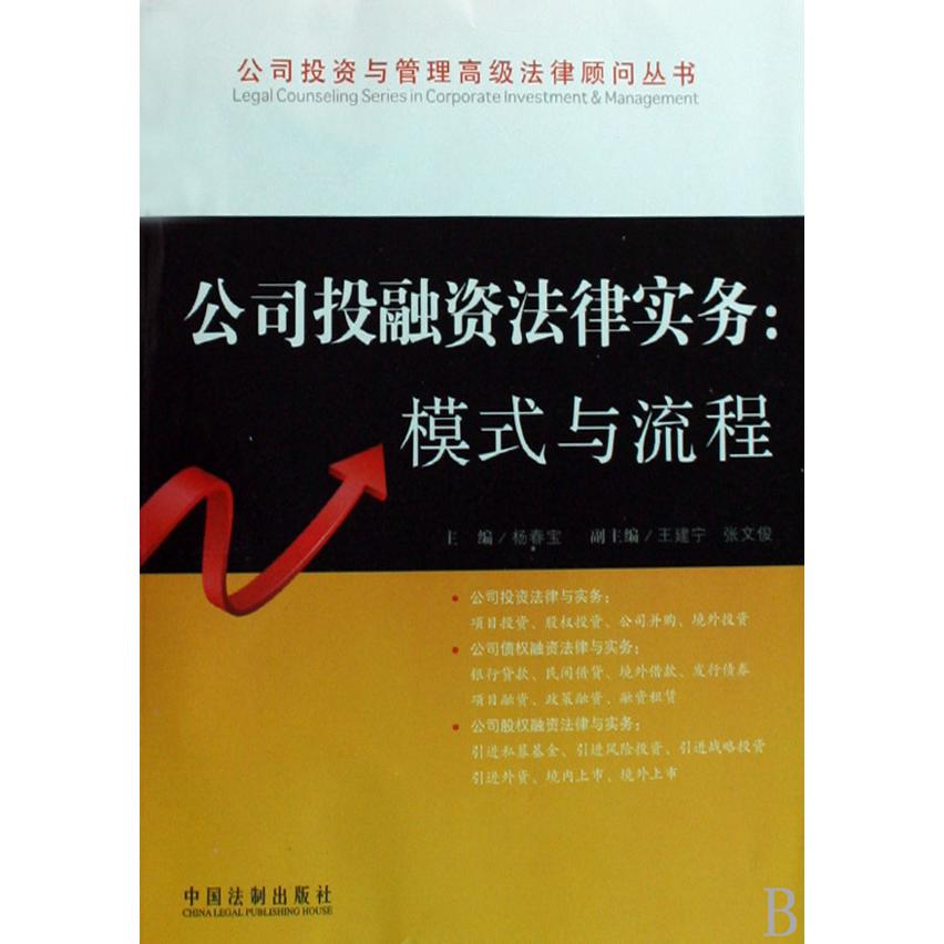公司投融资法律实务--模式与流程/公司投资与管理高级法律顾问丛书