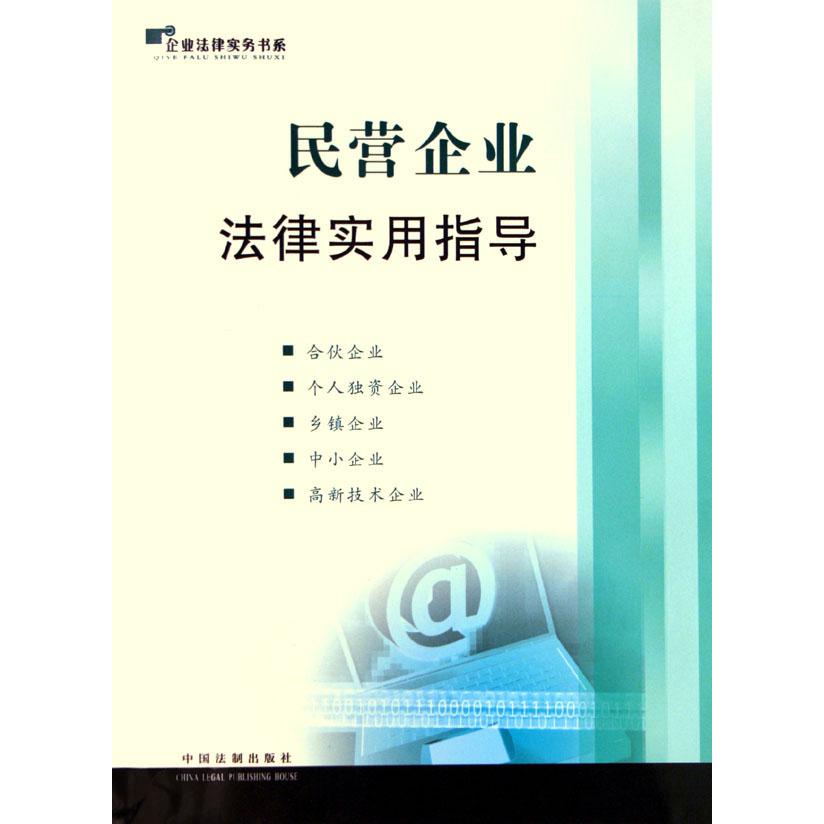 民营企业法律实用指导/企业法律实务书系