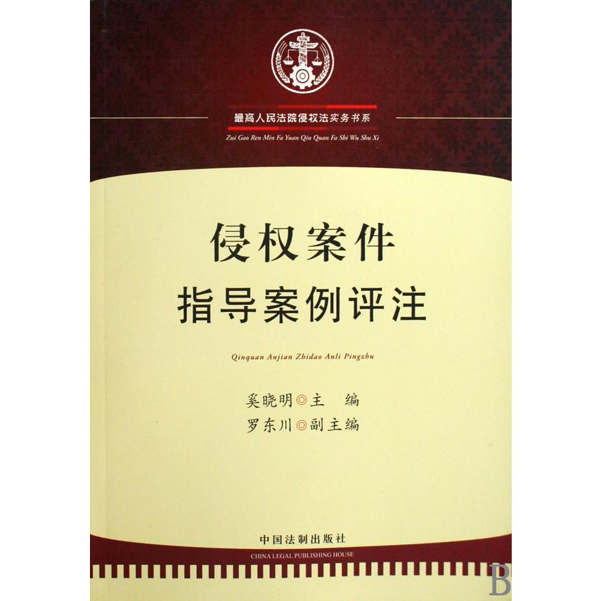 侵权案件指导案例评注/最高人民法院侵权法实务书系