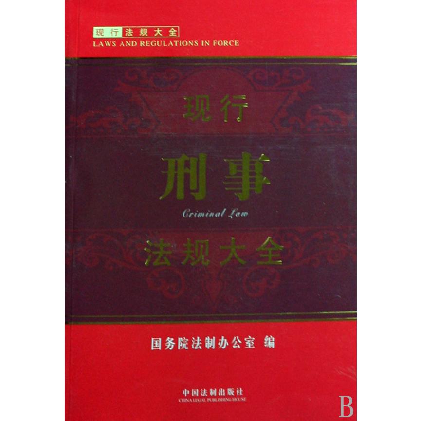 现行刑事法规大全/现行法规大全