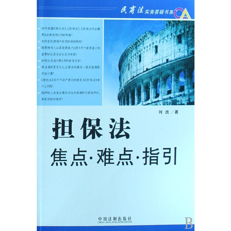 担保法焦点难点指引/民商法实务答疑书系