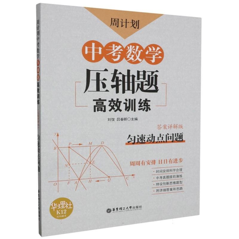 中考数学压轴题高效训练（匀速动点问题答案详解版）/周计划