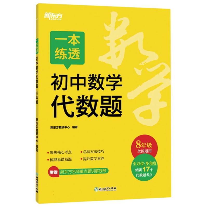 一本练透初中数学代数题 8年级（塑封）