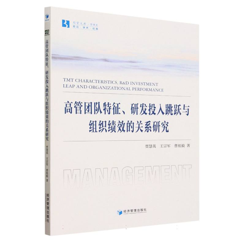 高管团队特征研发投入跳跃与组织绩效的关系研究/经管文库