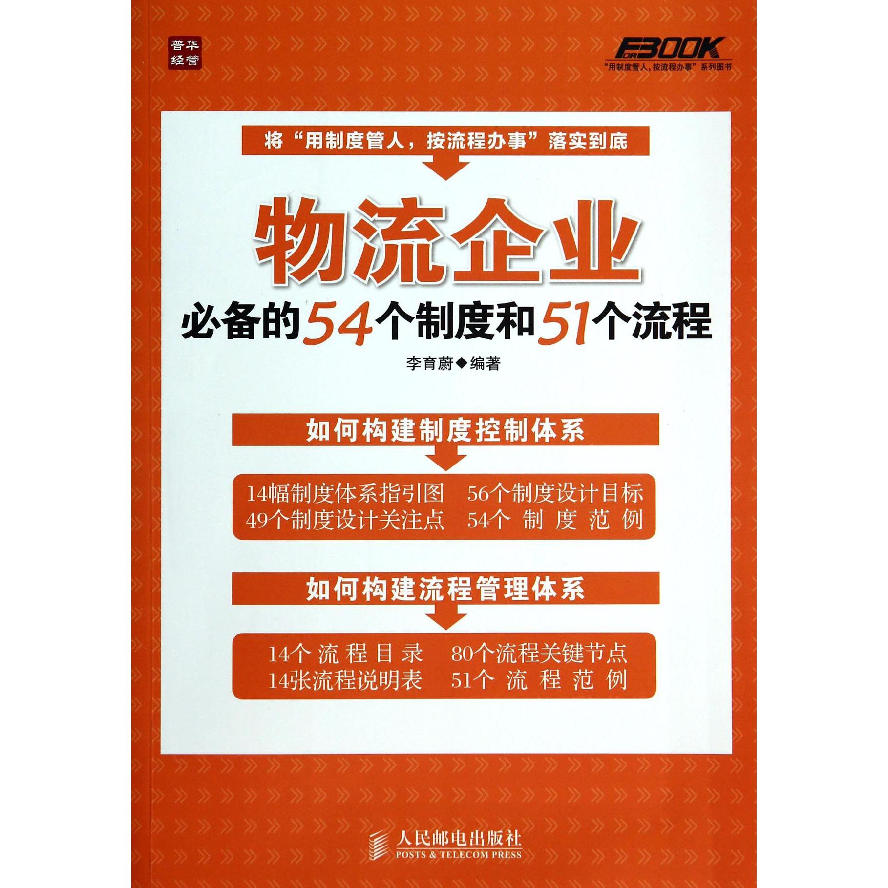 物流企业必备的54个制度和51个流程(用制度管人按流程办事系列图书)