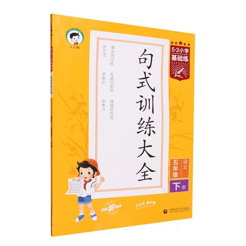 2024版《5.3》小学基础练语文  五年级下册  句式训练大全