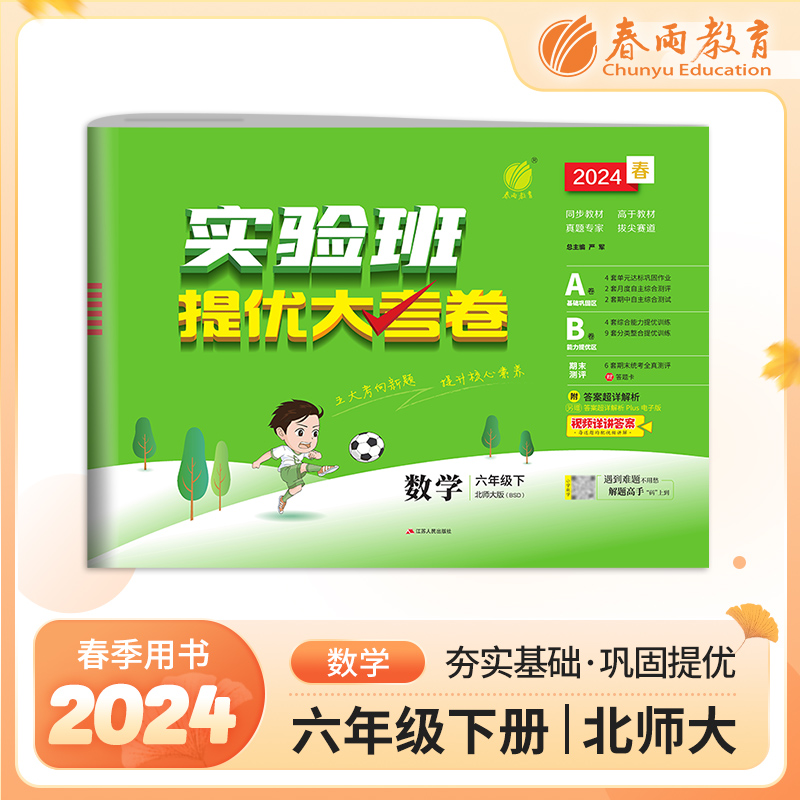 实验班提优大考卷 六年级数学(下) 北师大版 2024年春新版