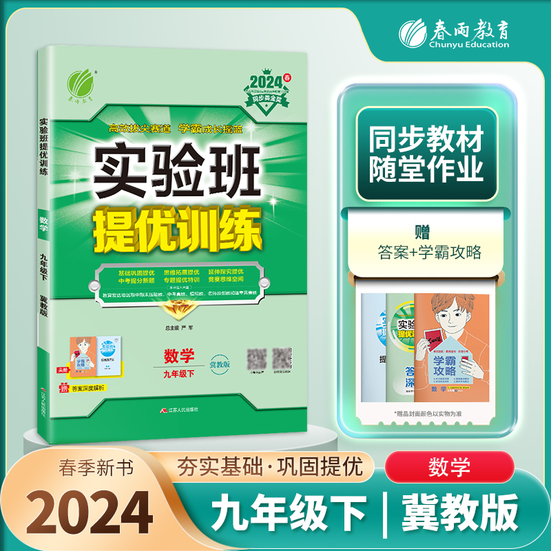 实验班提优训练 九年级数学(下) 冀教版 2024年春新版