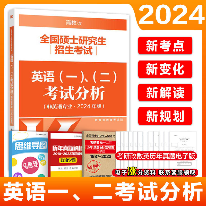 全国硕士研究生招生考试英语(一)、（二）考试分析(非英语专业·2024年版)