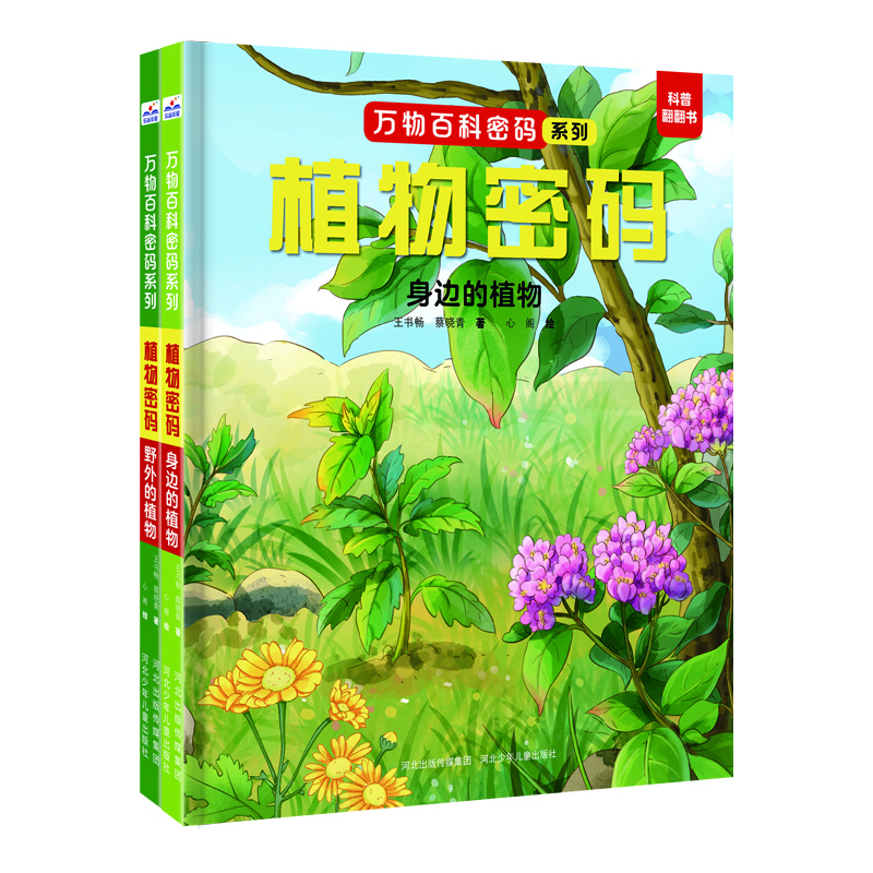 万物百科密码套装2册（野外的植物+身边的植物）