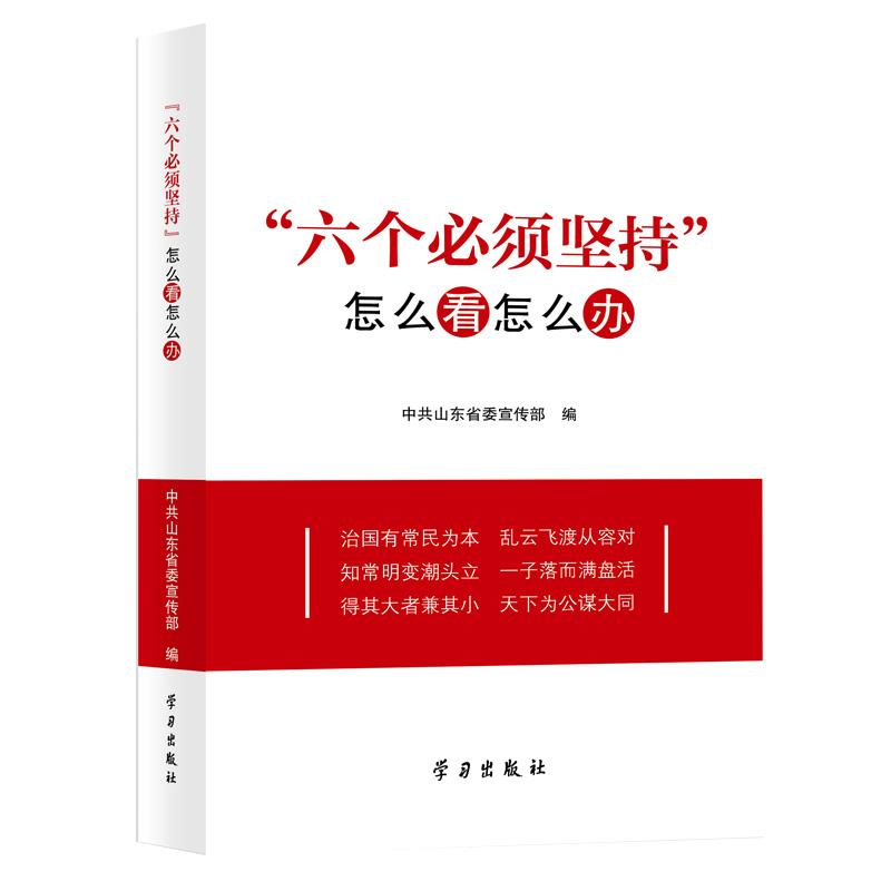 “六个必须坚持”——怎么办怎么看