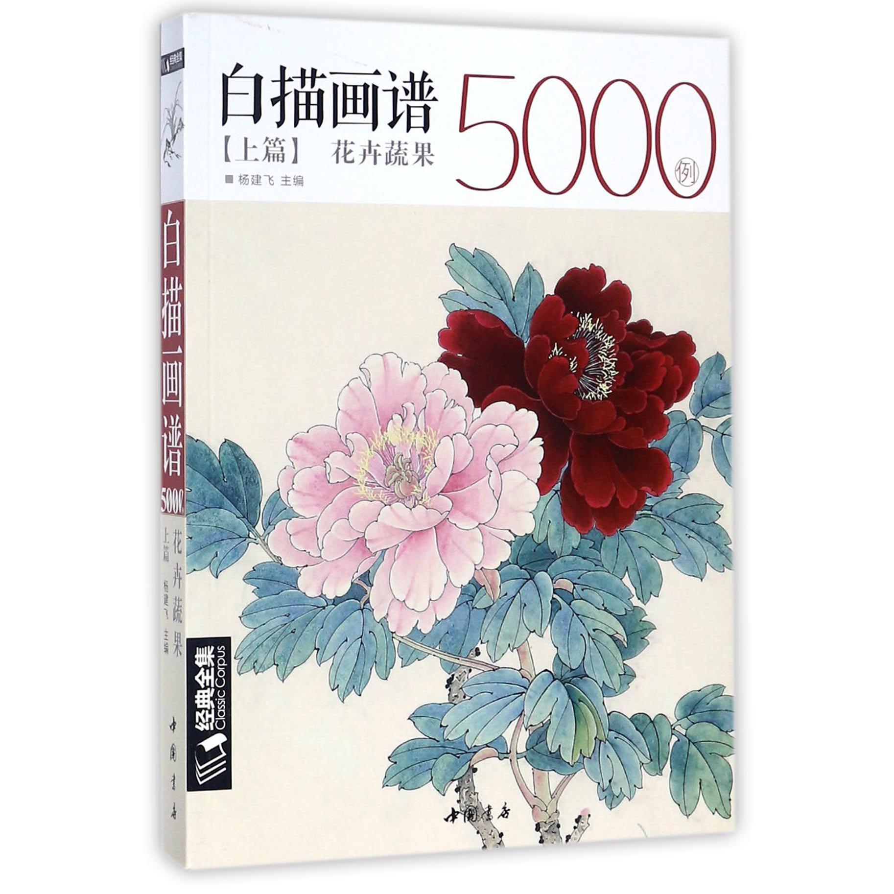 白描画谱5000例(上篇花卉蔬果)