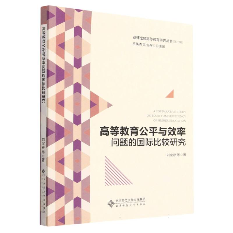 高等教育公平与效率问题的国际比较研究/京师比较高等教育研究丛书