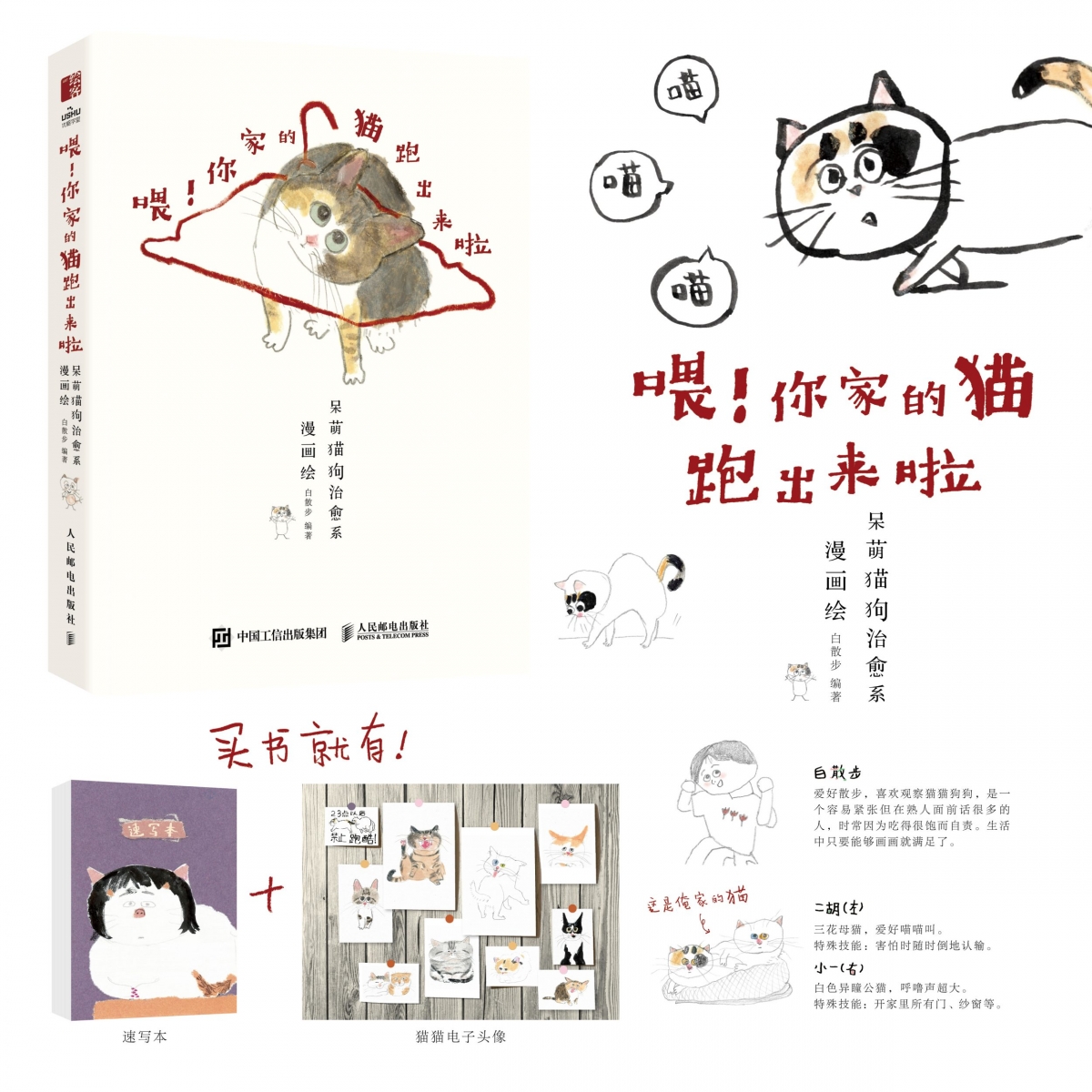 喂 你家的猫跑出来啦 呆萌猫狗治愈系漫画绘