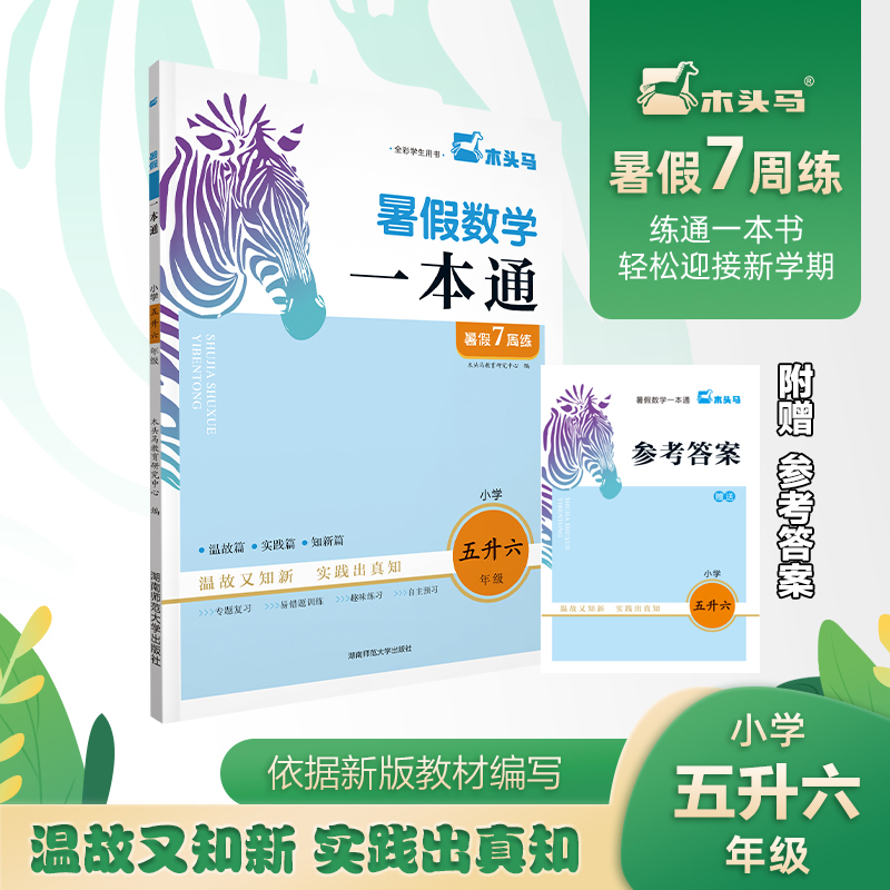 暑假数学一本通(小学5升6全彩学生用书)