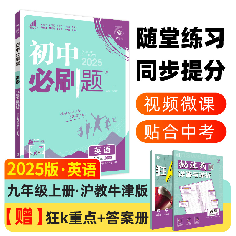 2024秋初中必刷题 英语九年级上册 HN